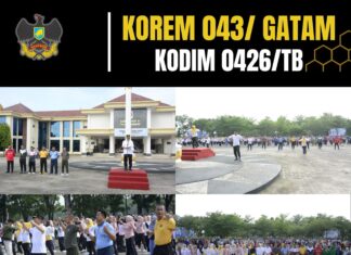 Dandim 0426/Tulang Bawang Hadiri Launching Senam “Udang Manis”