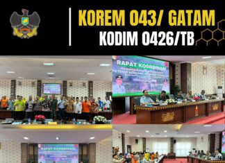 Kapten Hasin Pasi Ops Kodim 0426/TB Hadiri Rapat Kesiapsiagaan Menghadapi Bencana Hidrometeorologi di Kabupaten Tuba