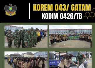 Kapten Muhammad Yusuf, Danramil 426-04/BA, Pimpin Langsung Karya Bakti Pembersihan Pasar Dalam Rangka Peringatan Hari Juang TNI AD ke-80