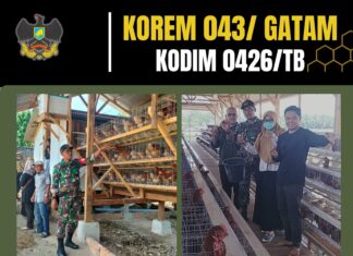 Babinsa Koramil 426-04 BA Bersama Aparatur Desa dan BUMDes Laksanakan Pengecekan Ketahanan Pangan Ayam Bertelur