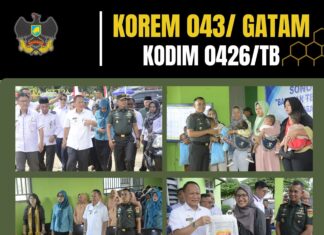 Letkol Syurya Dharma Dandim 0426/TB Hadiri Kegiatan Sonora Peduli Stunting Di Kabupaten Tulang Bawang