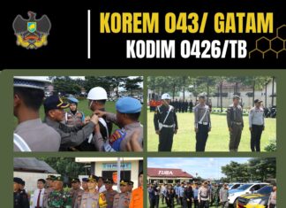 Kodim 0426/Tulang Bawang Laksanakan Apel Gelar Pasukan Operasi Lilin Krakatau TA 2025