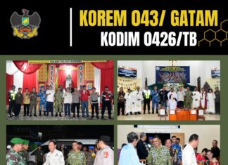 Dandim 0426/TB Monitoring Perayaan Ibadah Natal Bersama Forkopimda Tulang Bawang