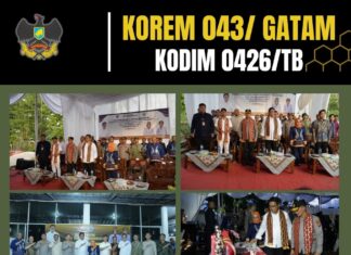 Dandim 0426 TB, Dampingi Kunjungan Kerja Wakil Menteri Transmigrasi RI di Kabupaten Mesuji