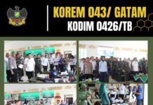 Peringati HUT ke-80 Persit KCK, Kodim 0426/TB Gelar Donor Darah Massal
