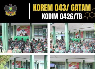Personel Kodim 0426 Tulang Bawang Menerima Penyuluhan Pertanian