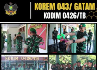 Letkol Syurya Dharma, Dandim 0426 TB, Pimpin Upacara Korp Raport Kenaikan Pangkat