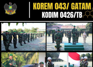 Upacara 17-an Kodim 0426 Tulang Bawang Berlangsung Khidmat, Tekankan Profesionalisme Prajurit