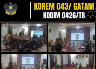 Pasi Log Kodim 0426/TB Hadiri Rapat Pembahasan Rencana Lokasi Satuan Yonif TP di Kabupaten Tulang Bawang