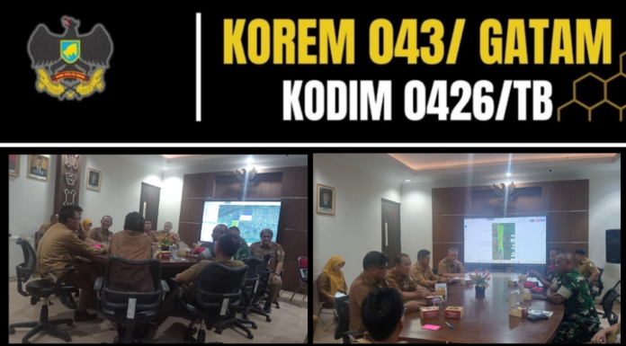 Pasi Log Kodim 0426/TB Hadiri Rapat Pembahasan Rencana Lokasi Satuan Yonif TP di Kabupaten Tulang Bawang