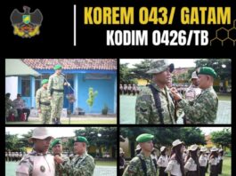 Pembangunan Jembatan Garuda Tahap III dan IV Kodim 0426/Tulang Bawang Masuki Tahap Pembersihan