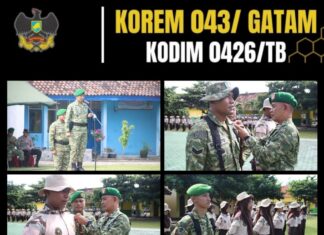 Pembangunan Jembatan Garuda Tahap III dan IV Kodim 0426/Tulang Bawang Masuki Tahap Pembersihan