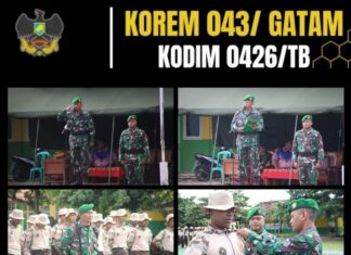 Mayor Arif Danramil 426-03 Rawajitu Resmi Menutup Latihan KKRI 100 Pelajar SMKN 1 Menggala Tahun 2026