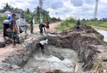 Pembangunan Jembatan Gantung Printis Garuda Masuki Tahap Pengecoran*