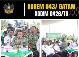 Ground Breaking Jembatan Garuda Tahap III Dan IV Digelar Serentak, Dandim 0426 TB, Ikuti Zoom Meeting Bersama Kasdam XXl/RI