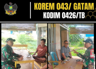 BABINSA KORAMIL 426-03 RAWAJITU LAKSANAKAN ANJANGSANA DAN HIMBAU WARGA JAGA KEBERSIHAN LINGKUNGAN