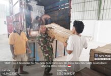 KDKMP Panca Karsa Purna Jaya Kodim 0426/TB Terima Pendistribusian Etalase PT Agrinas