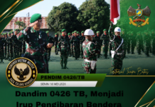 Dandim 0426/TB Pimpin Upacara 17-an, Sampaikan Amanat KASAD