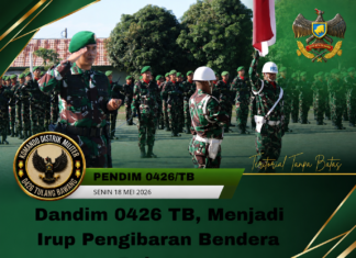 Dandim 0426/TB Pimpin Upacara 17-an, Sampaikan Amanat KASAD