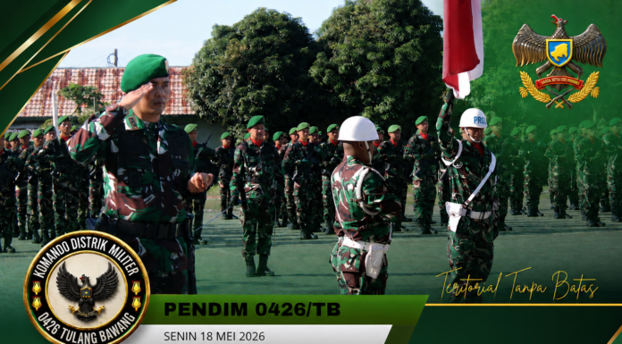 Dandim 0426/TB Pimpin Upacara 17-an, Sampaikan Amanat KASAD