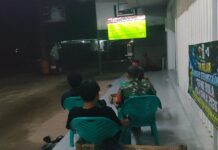 Kodim 0426/Tulang Bawang Gelar Nobar Piala Dunia 2026, Belgia dan Mesir Berbagi Poin*
