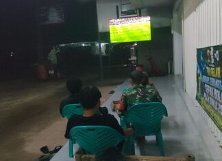Kodim 0426/Tulang Bawang Gelar Nobar Piala Dunia 2026, Belgia dan Mesir Berbagi Poin*