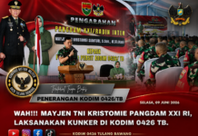 Wah!!! Mayjen TNI Kristomie Pangdam XXI RI, Laksanakan Kunker Di Kodim 0426 TB