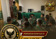 Kodim 0426/Tulang Bawang Gelar Nobar Piala Dunia 2026, Mesir Tumbangkan Selandia Baru 3-1