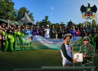 GERAKAN RADIN INTEN ASRI, KODIM 0426/TULANG BAWANG WUJUDKAN SINERGI TNI, PEMDA DAN MASYARAKAT PEDULI LINGKUNGAN