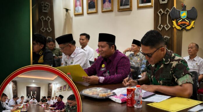 Kodim 0426/Tulang Bawang Hadiri Rakor Satgas Penanggulangan Karhutla Hadapi Dampak El Nino 2026