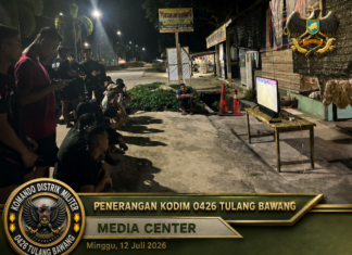 Jajaran Kodim 0426/TB Antusias Nobar Piala Dunia 2026, Perkuat Kebersamaan dan Stabilitas Bersama Masyarakat