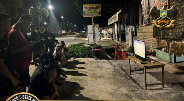 Jajaran Kodim 0426/TB Antusias Nobar Piala Dunia 2026, Perkuat Kebersamaan dan Stabilitas Bersama Masyarakat