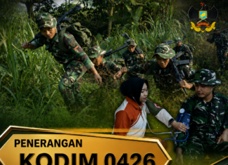TEMPA FISIK DAN MENTAL, YON TP 892/VS TAKLUKKAN MEDAN LATIHAN DI WILAYAH PEMBINAAN KODIM 0426/TULANG BAWANG