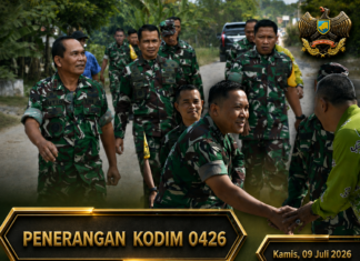 TIM WASEV TMMD KE-125 TINJAU HASIL PELAKSANAAN TMMD KODIM 0426/TULANG BAWANG DI KAMPUNG MORIS JAYA