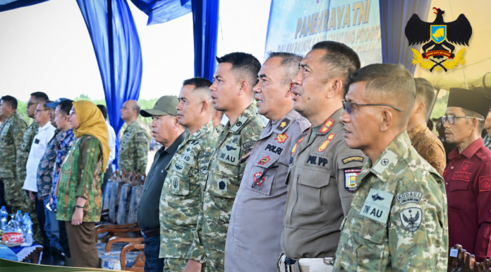 Dandim 0426/TB Hadiri Panen Raya Serentak TNI Dukung Ketahanan Pangan Nasional
