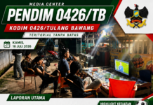 Jajaran Kodim 0426/TB Gelar Nobar Semifinal Piala Dunia 2026, Argentina Taklukkan England 2-1