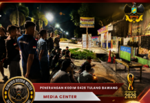 Jajaran Kodim 0426/TB Gelar Nobar Semifinal Piala Dunia 2026, Perkuat Kebersamaan Bersama Masyarakat
