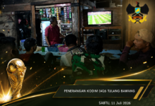 KODIM 0426/TULANG BAWANG GELAR NOBAR PIALA DUNIA 2026 DI 16 TITIK, SPANYOL TUNDUKKAN BELGIA 2-1