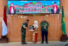 Lettu Mardiansyah Hadiri Pengantar Alih Tugas Ketua dan Wakil Ketua Pengadilan Negeri Menggala