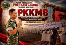 Perwira Penerangan Kodim 0426/TB Bekali Mahasiswa Baru Akbid Prestasi Agung dengan Wawasan Kebangsaan