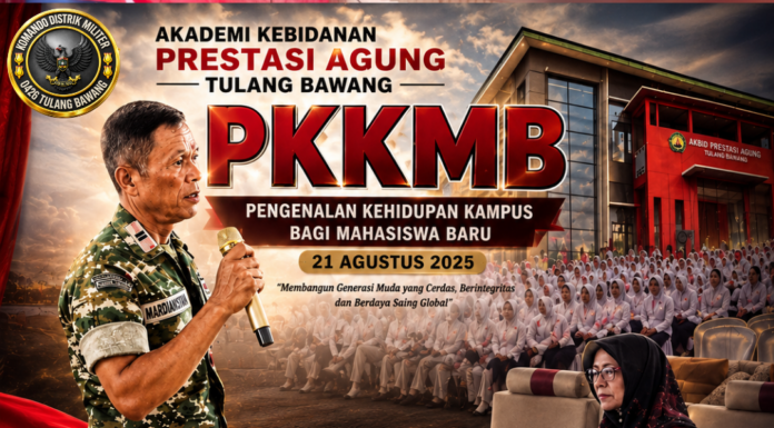 Perwira Penerangan Kodim 0426/TB Bekali Mahasiswa Baru Akbid Prestasi Agung dengan Wawasan Kebangsaan
