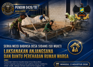 *Serka Meisi Babinsa Desa Sidang Iso Mukti Laksanakan Anjangsana dan Bantu Perehaban Rumah Warga*