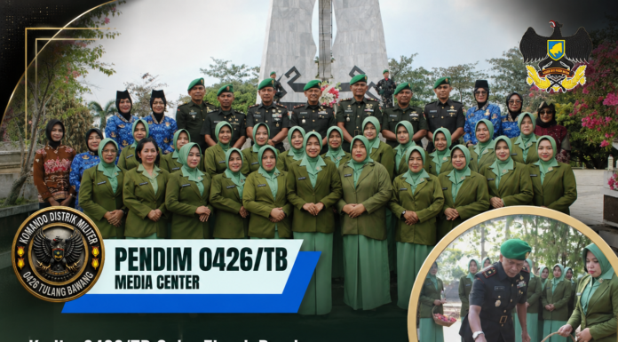 Kodim 0426/TB Gelar Ziarah Rombongan dalam Rangka HUT Ke-1 Kodam XXI/Radin Inten