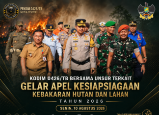 Kodim 0426/TB Bersama Unsur Terkait Gelar Apel Kesiapsiagaan Karhutla Tahun 2026