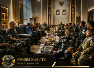 Tim Penyuluh KARHUTLA Mabes TNI Audiensi Dengan Bupati Tulang Bawang