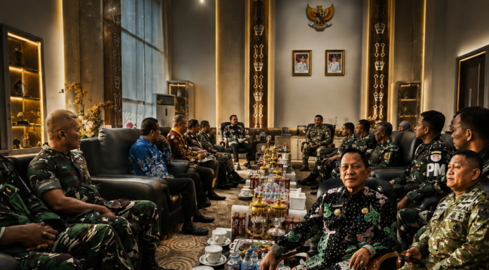Tim Penyuluh KARHUTLA Mabes TNI Audiensi Dengan Bupati Tulang Bawang