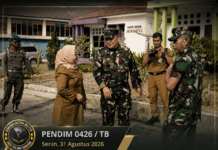 Tim Karhutla Mabes TNI Gelar Tatap Muka Bersama Bupati Mesuji dan Babinsa