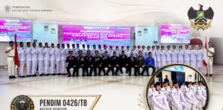 Kapten Hasin Hadiri Pengukuhan Paskibraka Kabupaten Tulang Bawang