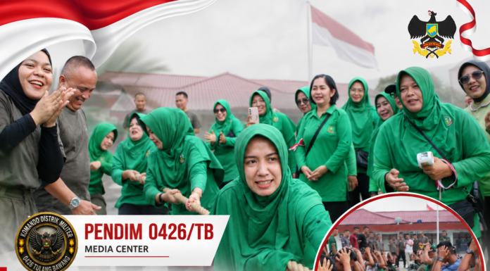 Kodim 0426/TB Meriahkan HUT Ke-81 Kemerdekaan RI dan HUT Ke-1 Kodam XXI/Radin Inten dengan Berbagai Perlombaan