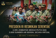 Presiden RI Resmikan Serentak 3.395 Jembatan Merah Putih dan 3.000 Sumber Air Bersih, Secara Virtual